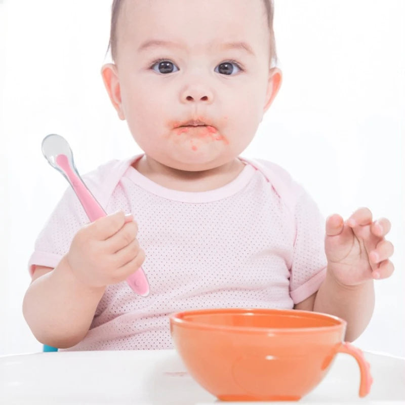 BPA Free Baby Silicone Soft Spoon