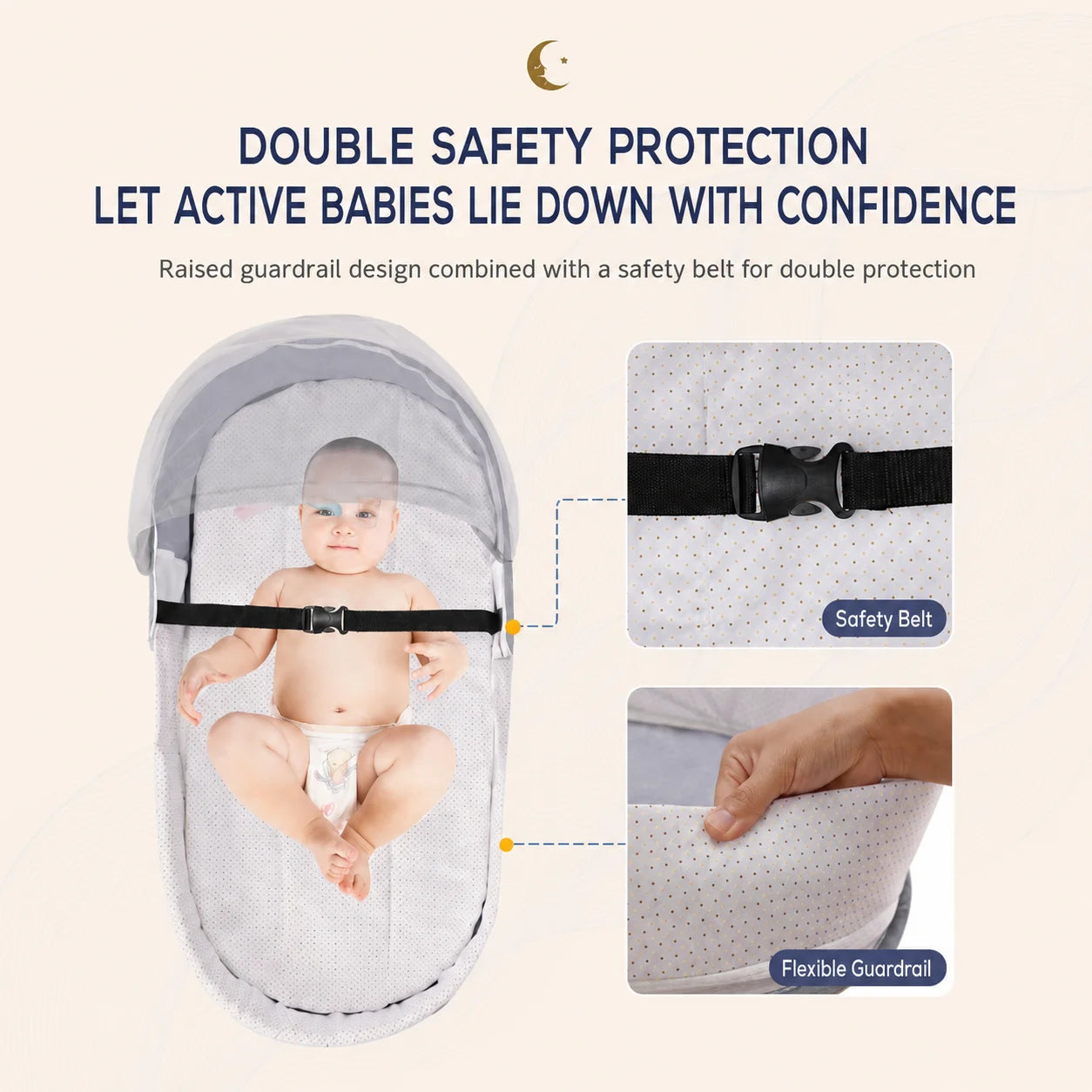 Folding Baby Bed Crib
