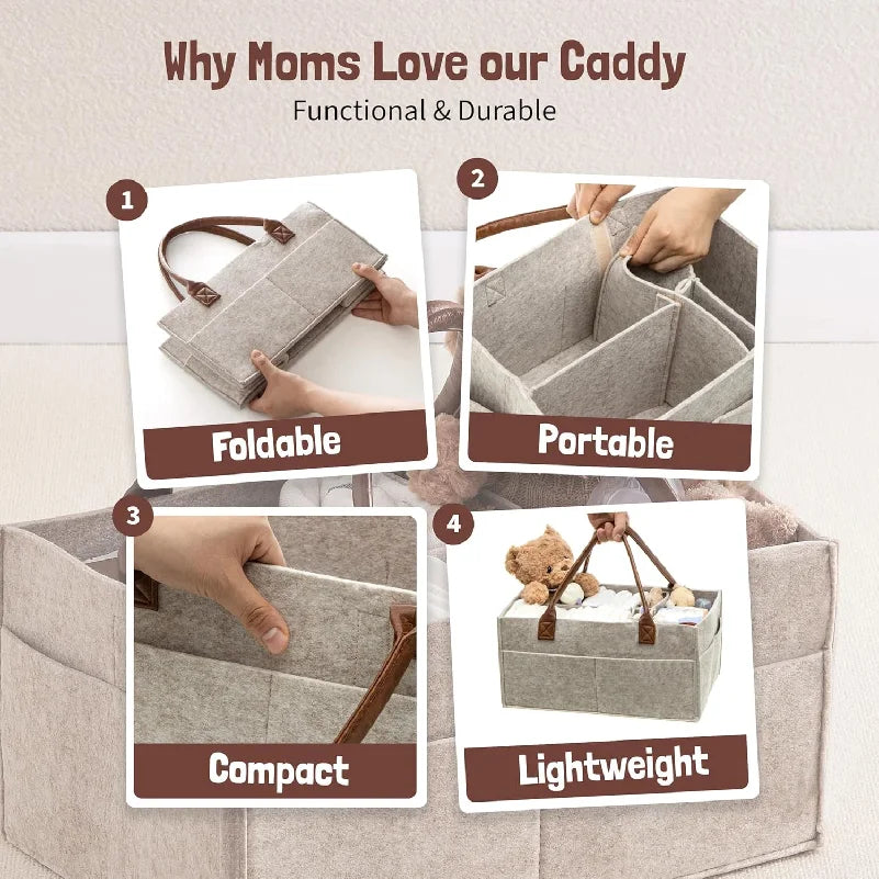 Baby Diaper Caddy Organizer