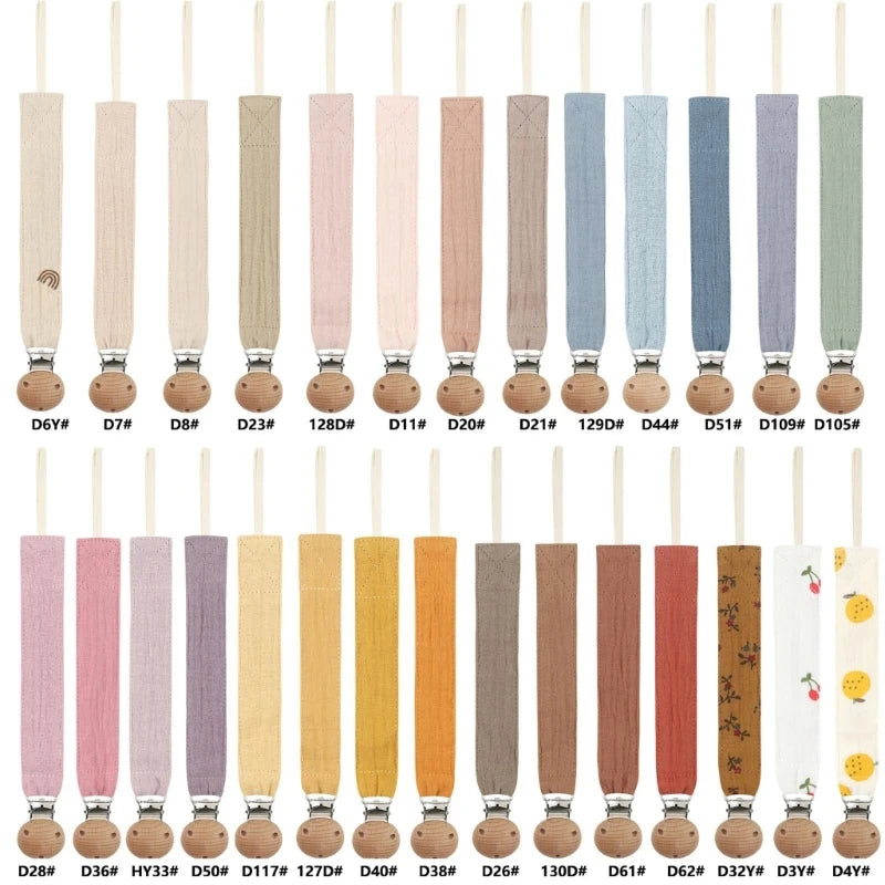 Baby Pacifier Clips Soft Cotton