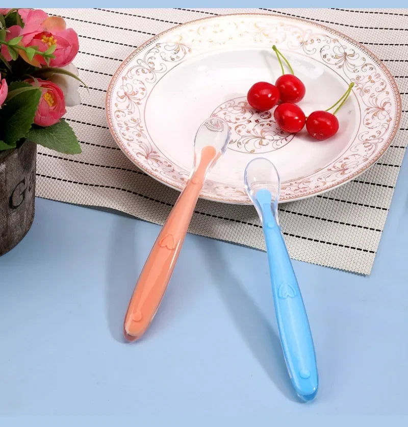 BPA Free Baby Silicone Soft Spoon