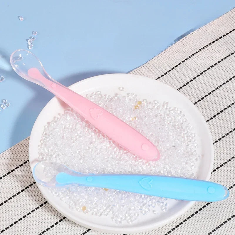 BPA Free Baby Silicone Soft Spoon