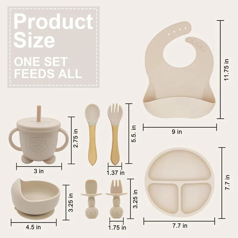 Personalized Name Baby Feeding Set