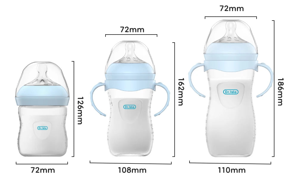 Baby PP Bottle 150/240/330ML Newborn Baby Bottle with Handle BPA Free