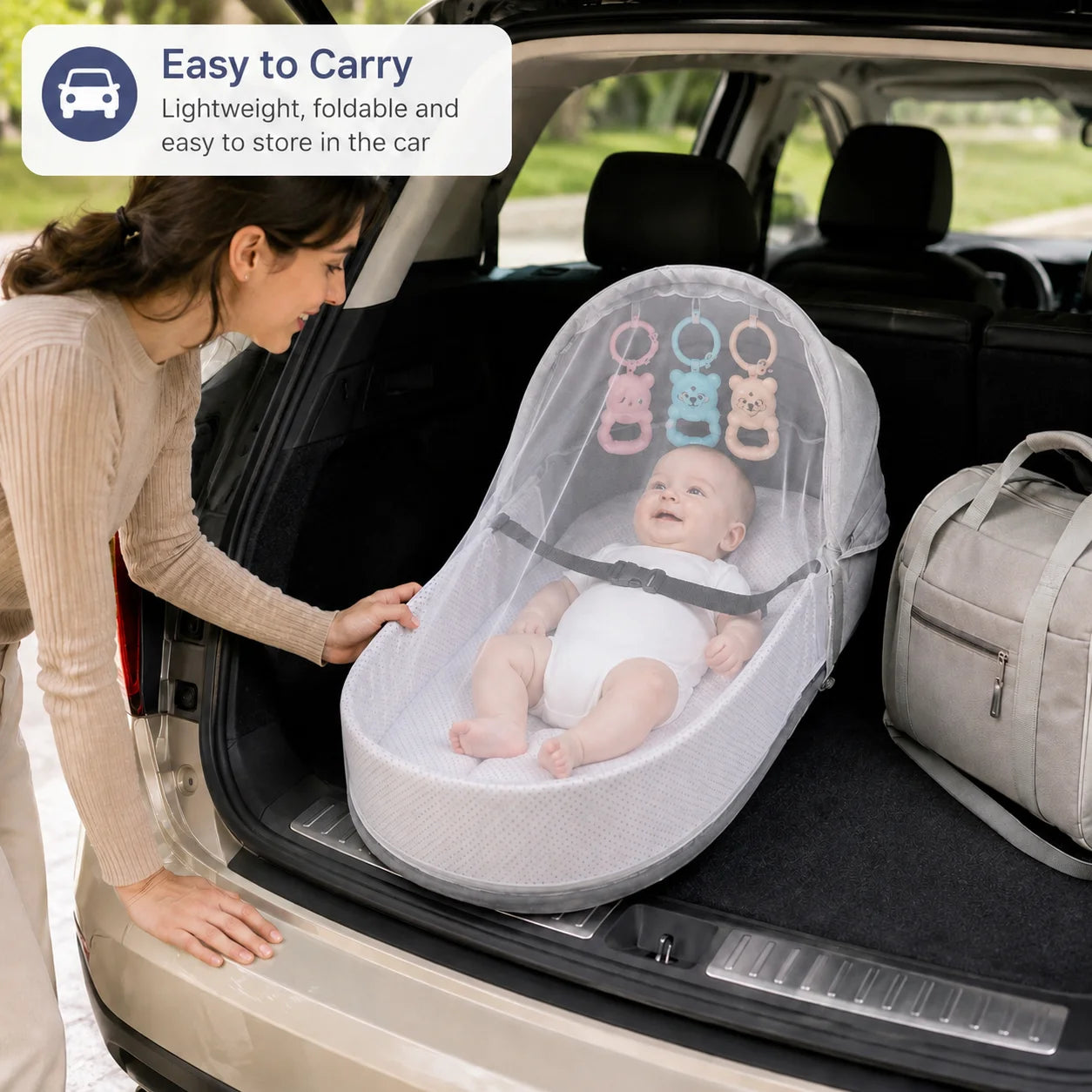 Folding Baby Bed Crib