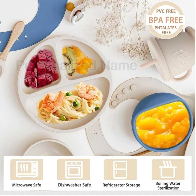 Personalized Name Baby Feeding Set