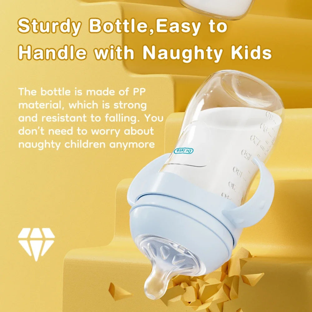 Baby PP Bottle 150/240/330ML Newborn Baby Bottle with Handle BPA Free