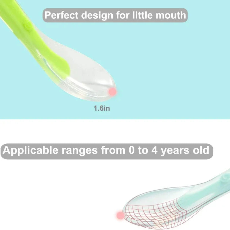 BPA Free Baby Silicone Soft Spoon