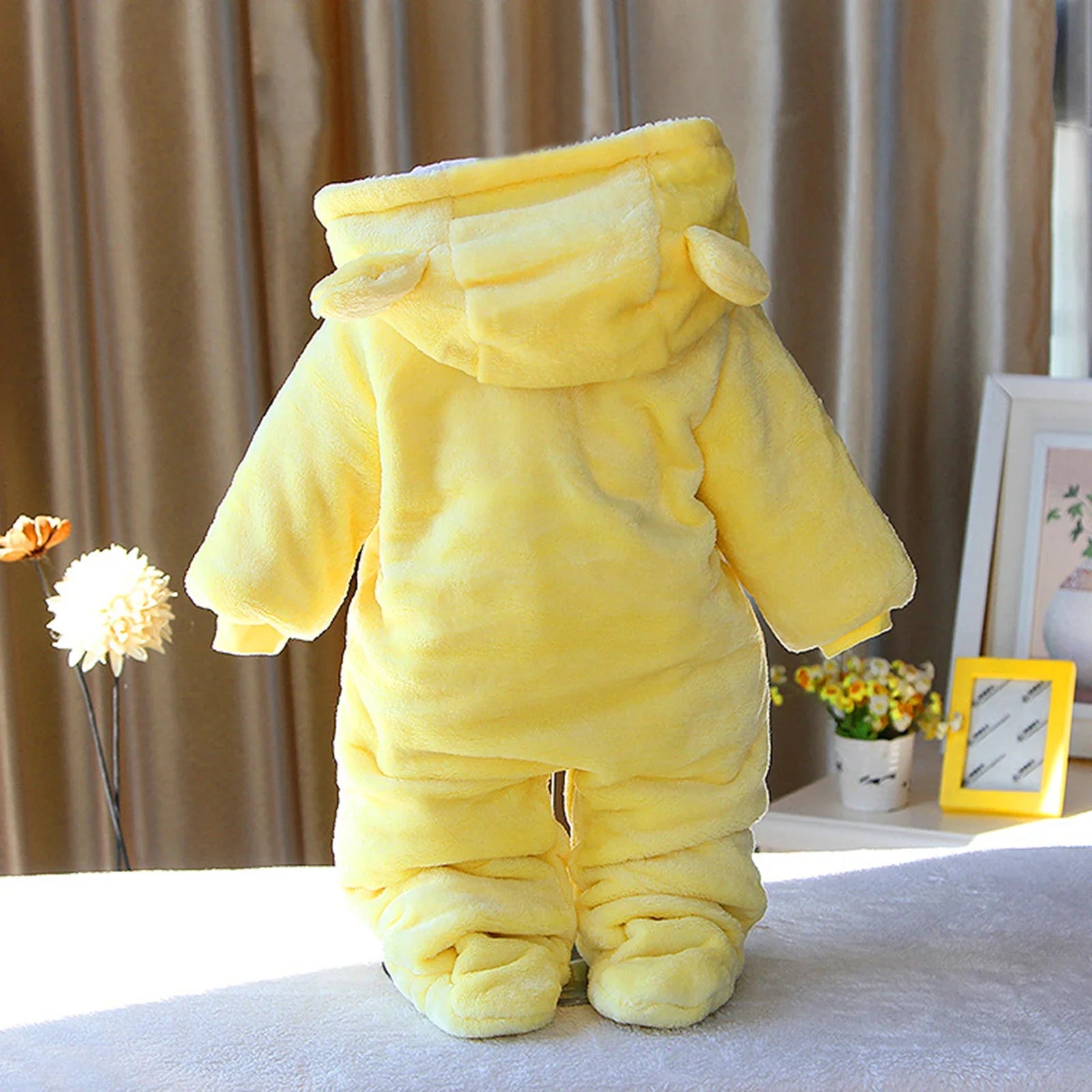 Baby Hooded Footie Romper Fleece