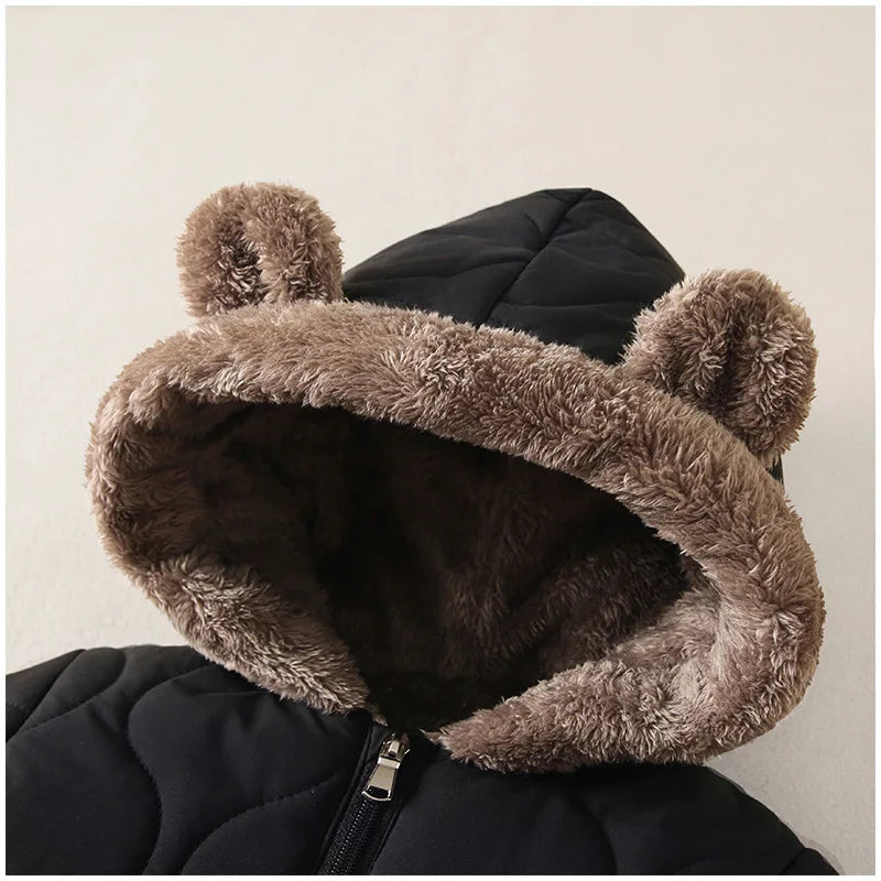 1-Piece Warm Fleece Pramsuit for Baby