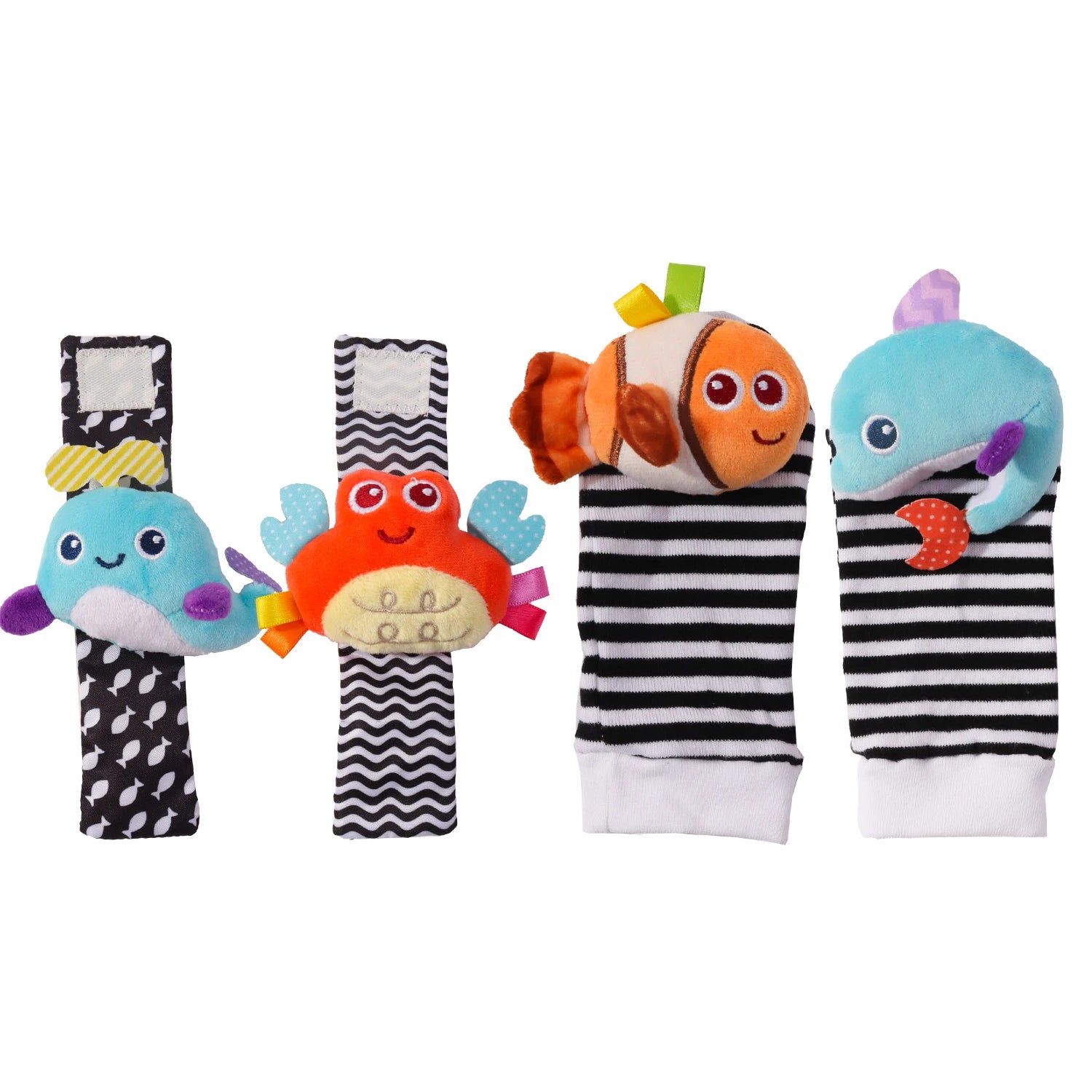 Baby Wrist Rattles Socks