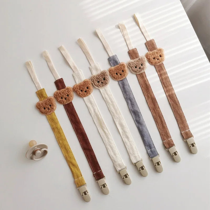 Bear Baby Pacifier Chain Clip