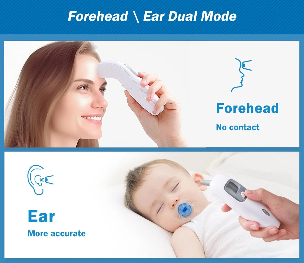 2 in 1 Digital Forehead & Ear Thermometer