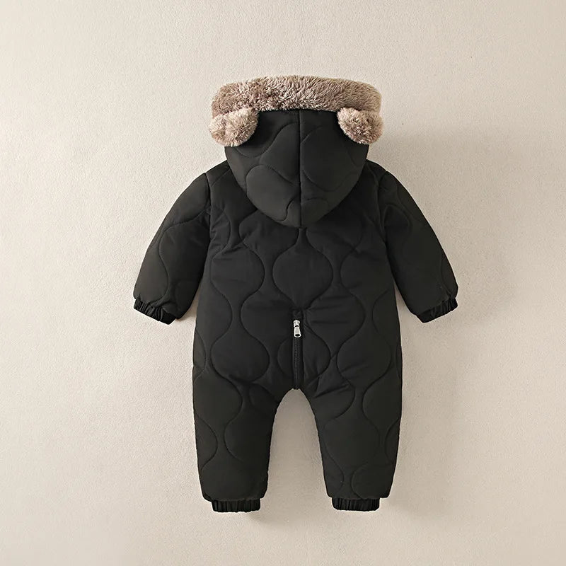 1-Piece Warm Fleece Pramsuit for Baby