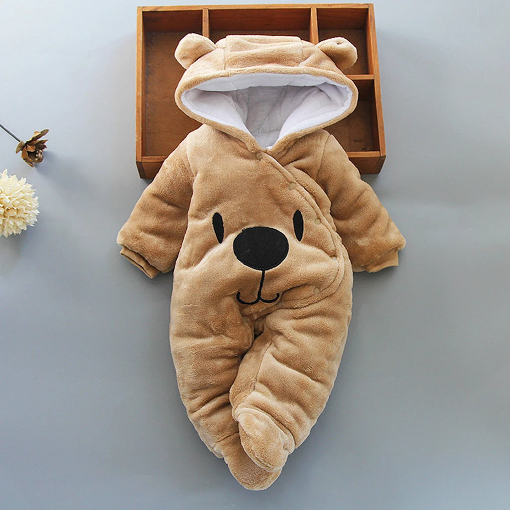 Baby Hooded Footie Romper Fleece