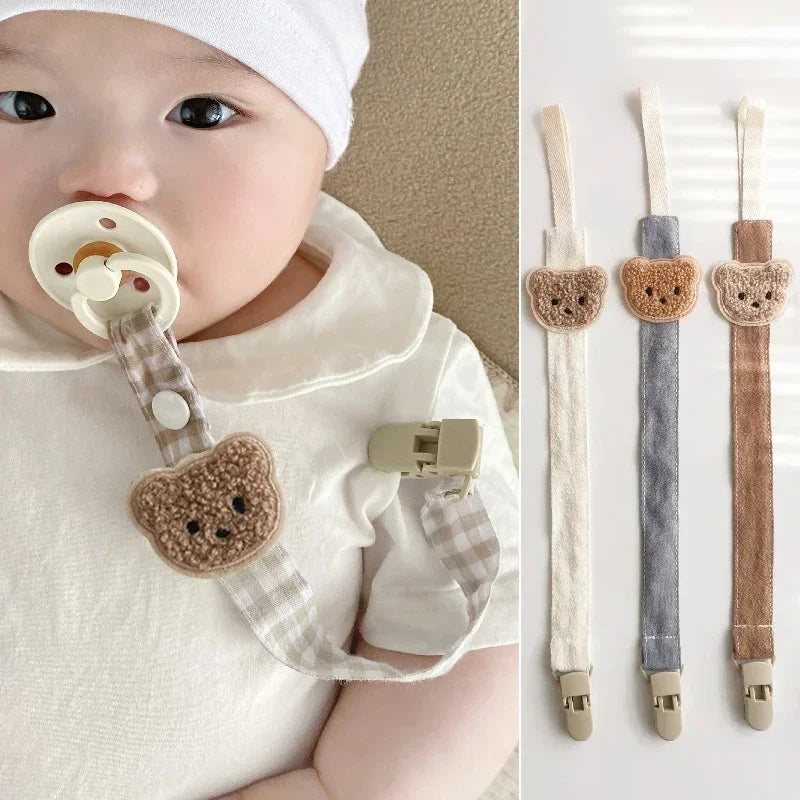 Bear Baby Pacifier Chain Clip