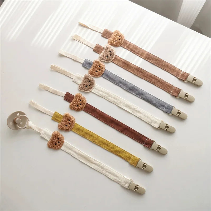 Bear Baby Pacifier Chain Clip