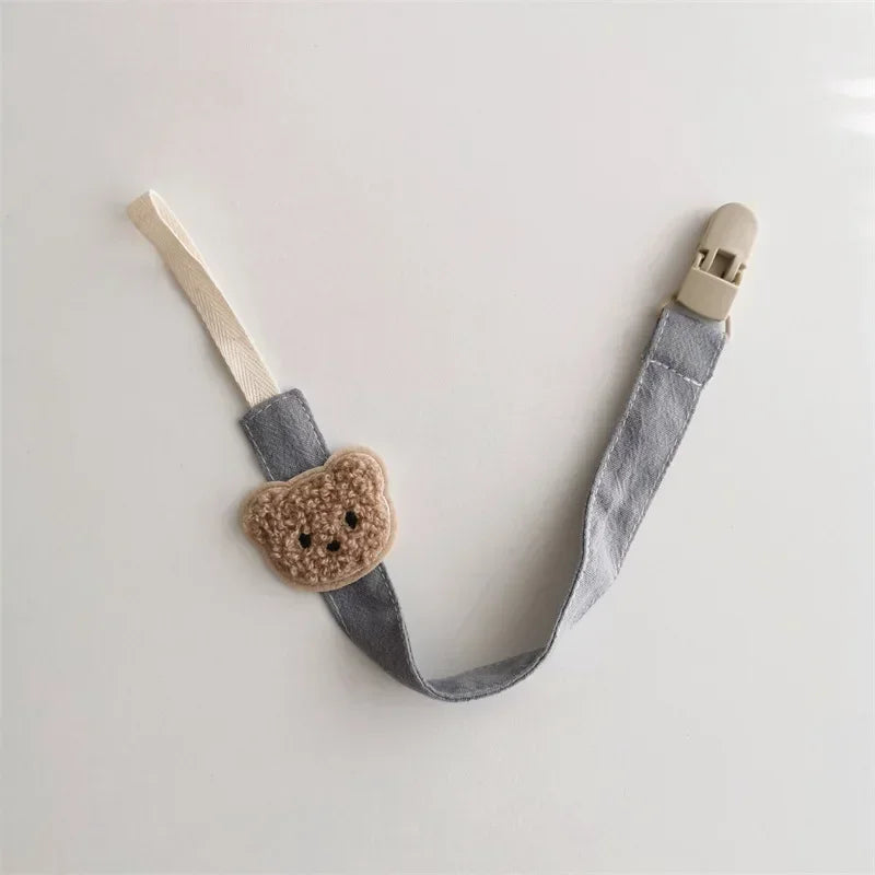Bear Baby Pacifier Chain Clip