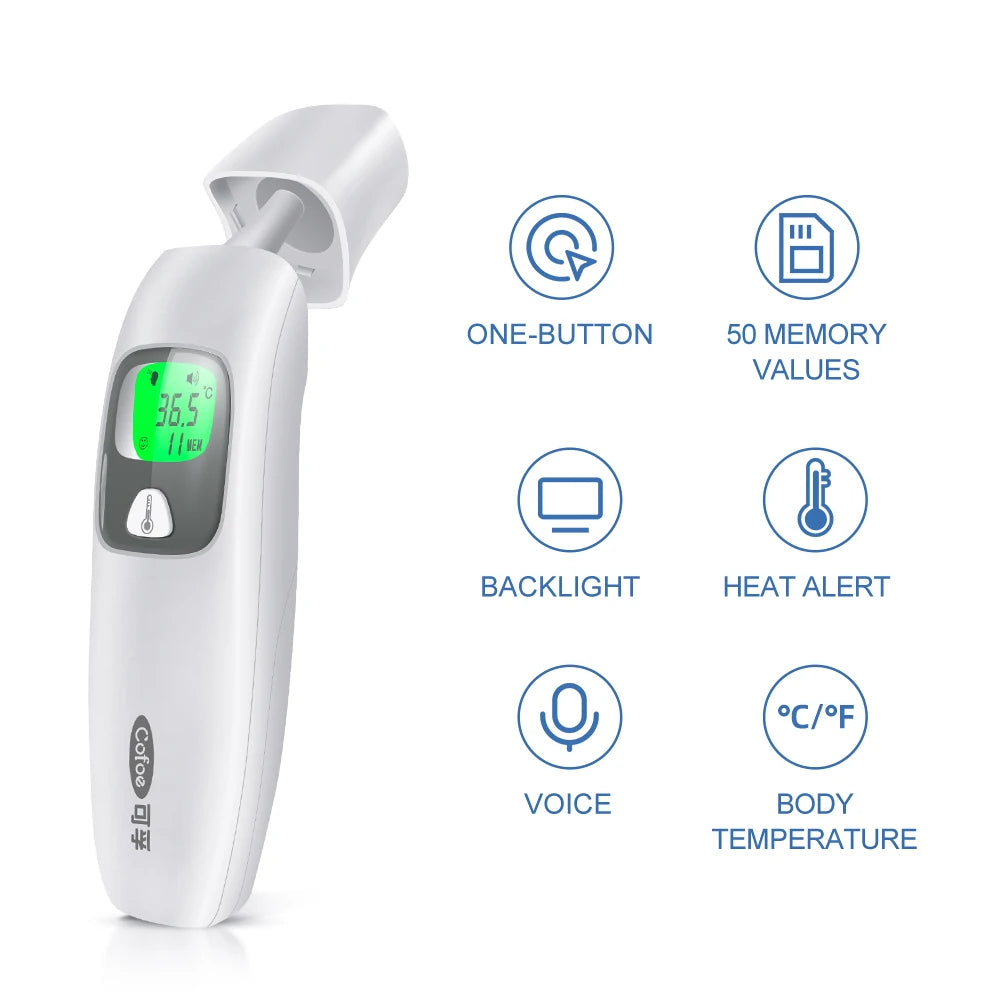 2 in 1 Digital Forehead & Ear Thermometer